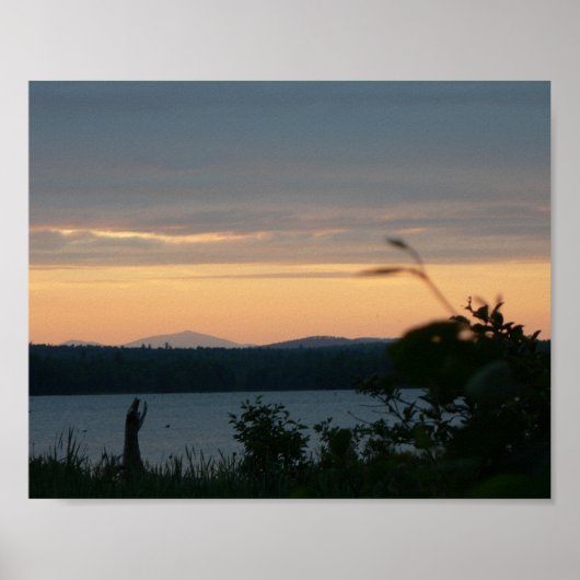 Sunset on Mount Kathadin, Maine Poster (Voorkant)