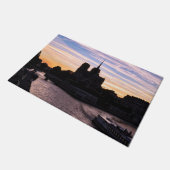 Sunset on Notre Dame de Paris - Parijs, Frankrijk Deurmat (Schuin)