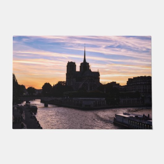 Sunset on Notre Dame de Paris - Parijs, Frankrijk Deurmat (Voorkant)