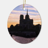 Sunset on Notre Dame de Paris - Parijs, Frankrijk Keramisch Ornament (Links)