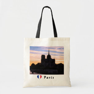 Sunset on Notre Dame de Paris - Parijs, Frankrijk Tote Bag