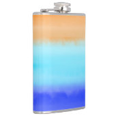 Sunset on oceaanwaterverf Abstracte kunst Ombre Heupfles (Rechts)