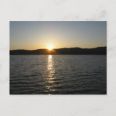 Sunset on Onota Lake: Horizontaal Briefkaart (Voorkant)