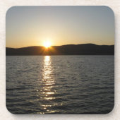 Sunset on Onota Lake: Horizontaal Onderzetter (Voorkant)