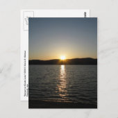 Sunset on Onota Lake: Verticaal Briefkaart (Voorkant / Achterkant)