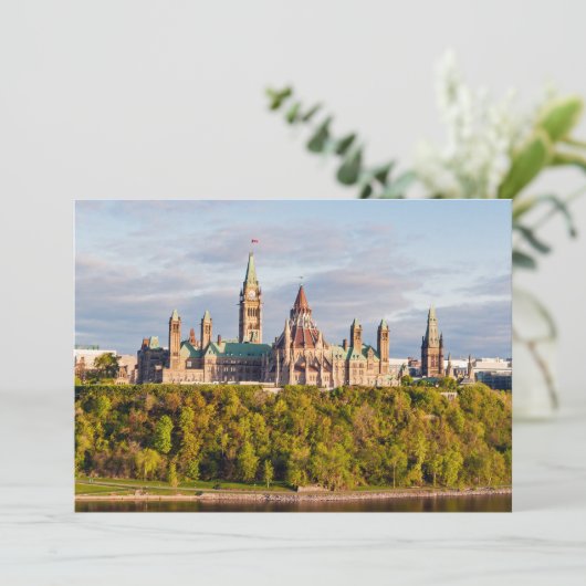 Sunset on Parliament Hill - Ottawa Kaart (Staand voorkant)