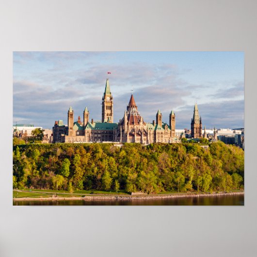 Sunset on Parliament Hill - Ottawa Poster (Voorkant)
