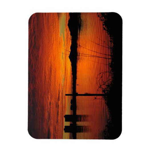 Sunset on Pensacola Beach Magneet (Verticaal)