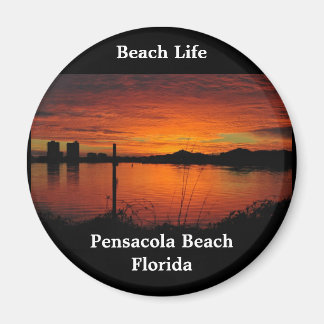 Sunset on Pensacola Beach Magneet