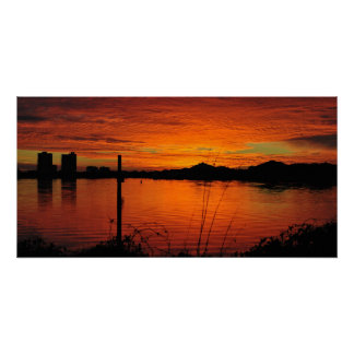 Sunset on Pensacola Beach Perfect Poster
