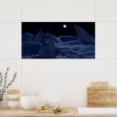 Sunset on Pluto Poster (Keuken)