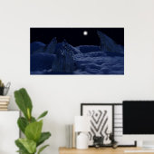 Sunset on Pluto Poster (Thuiskantoor)