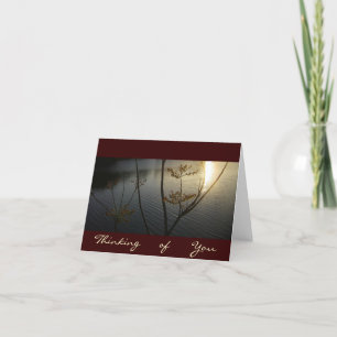 Sunset on Ripples/Thinking-of-You Kaart