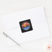 Sunset On Riviera Maya Mexico Vierkante Sticker (Envelop)