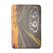 Sunset on Route 66 Bathmat Badmat (Voorkant Verticaal)