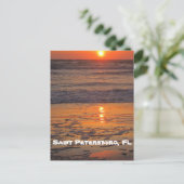 Sunset on Saint Pete Beach Briefkaart (Staand voorkant)