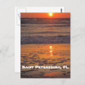 Sunset on Saint Pete Beach Briefkaart (Voorkant / Achterkant)