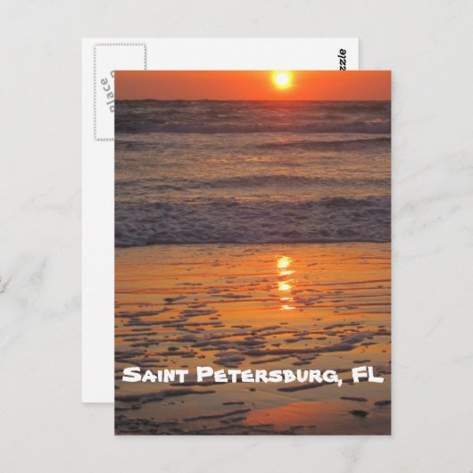 Sunset on Saint Pete Beach Briefkaart (Voorkant / Achterkant)