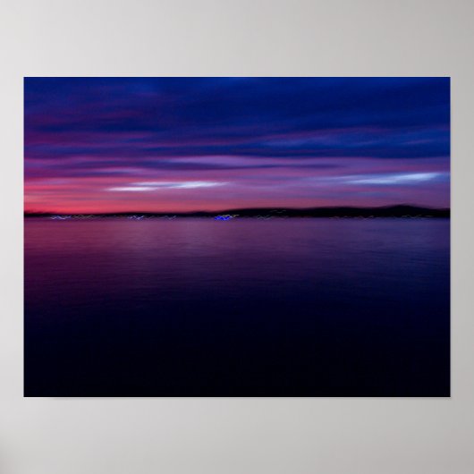 Sunset on Seneca Lake, Ohio Poster (Voorkant)