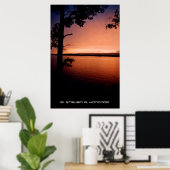 Sunset on shore poster (Thuiskantoor)