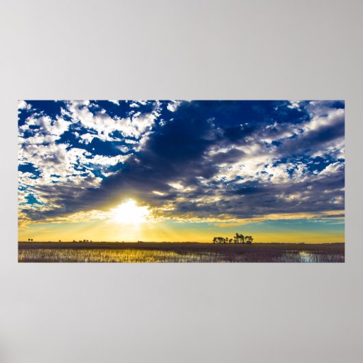 Sunset on South Florida Ranchland Poster (Voorkant)