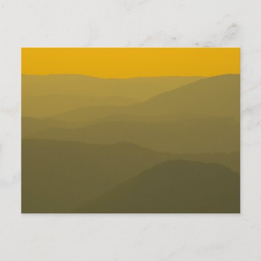 Sunset on the Alleghenies, West Virginia Briefkaart (Voorkant)