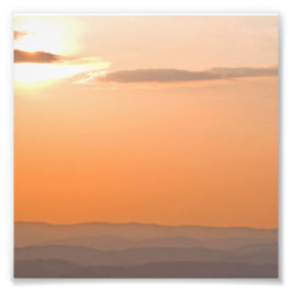 Sunset on the Alleghenies, West Virginia Foto Afdruk