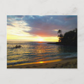 Sunset on the Beach Briefkaart (Voorkant)