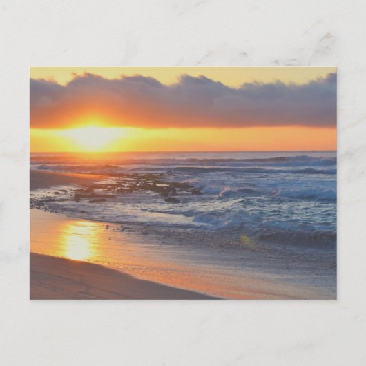 Sunset on the Beach Briefkaart (Voorkant)