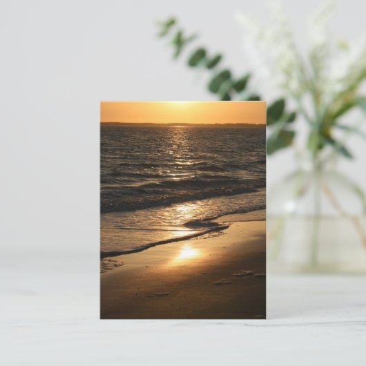 Sunset on the Beach Briefkaart (Staand voorkant)