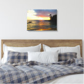 Sunset on the Beach Canvas Afdruk (Insitu (Slaapkamer))