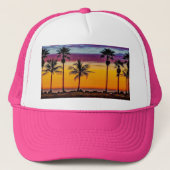Sunset on the Beach Trucker Hat Trucker Pet (Voorkant)