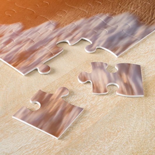 Sunset on the Beach with Coconut Palms | Sri Lanka Legpuzzel (Zijkant)