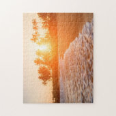 Sunset on the Beach with Coconut Palms | Sri Lanka Legpuzzel (Verticaal)