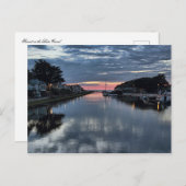 Sunset on the Bude Canal. Briefkaart (Voorkant / Achterkant)