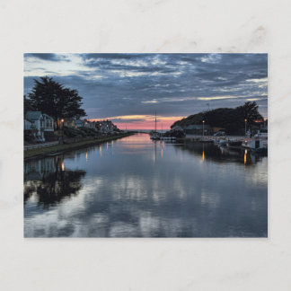 Sunset on the Bude Canal. Briefkaart