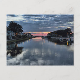 Sunset on the Bude Canal. Briefkaart