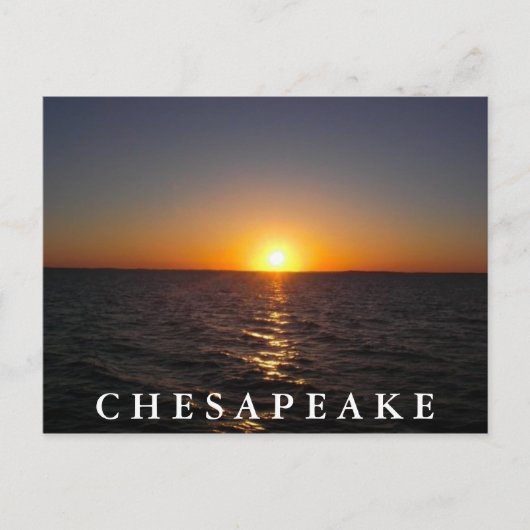 Sunset on the Chesapeake Briefkaart (Voorkant)