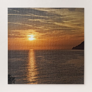 Sunset on the Cinque Terre, Italy - 20x20 - 676 pc Legpuzzel