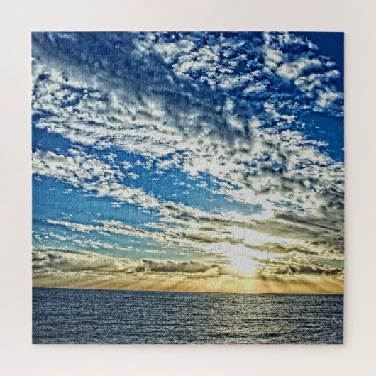 Sunset on the Cinque Terre Italy - 20x20 - 676 pcs Legpuzzel (Verticaal)