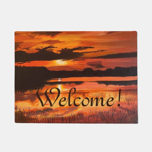 Sunset on the Everglades, van Gary Poling Deurmat (Voorkant)