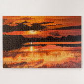 Sunset on the Everglades, van Gary Poling Legpuzzel (Horizontaal)