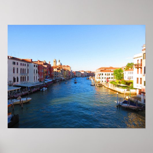 Sunset on the Grand Canal - Venice Poster (Voorkant)