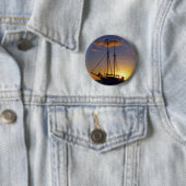 Sunset on the Great Barrier Reef Ronde Button 5,7 Cm (In situ)