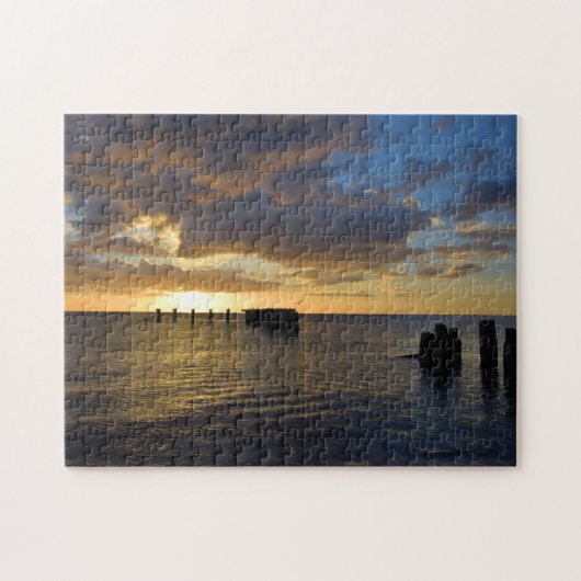 Sunset on the Gulf Coast - 11x14 - 252 pcs Legpuzzel (Horizontaal)