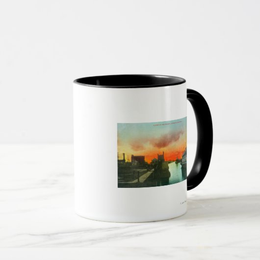 Sunset on the Harbour ViewStockton, CA Mok (Voorkant rechts)