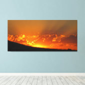 Sunset on the Horizon Wrapped Canvas Afdruk (Insitu (Houten vloer))
