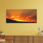 Sunset on the Horizon Wrapped Canvas Afdruk (Insitu (Woonkamer))