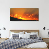Sunset on the Horizon Wrapped Canvas Afdruk (Insitu (Slaapkamer))