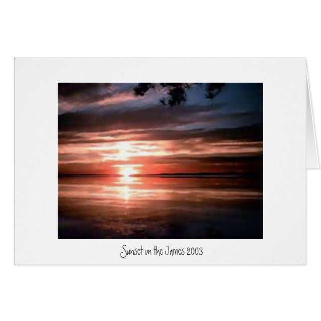 Sunset on the James River (Voorkant Horizontaal)